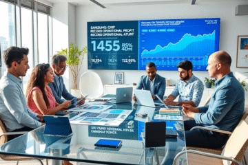 Samsung Electronics a raportat un profit record datorită cererii mari pentru cipuri de memorie în inteligența artificială.