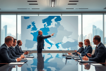 Imagine reprezentativă pentru colaborarea economică în relansarea economiei europene.