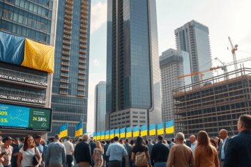 Economia Ucrainei beneficiază de sprijin financiar extern masiv, stimulând creșterea în ciuda provocărilor actuale.