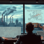 Infografic despre impactul războiului din Iran asupra economiei Europei, evidențiind riscurile de stagflație și efectele asupra inflației.