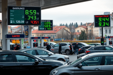 Prețurile carburanților în București pe 3 aprilie 2026, inclusiv variațiile de preț la benzină și motorină.