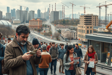 Grafic al impactului recesiunii asupra economiei, evidențiind stagnarea salariilor și creșterea prețurilor.