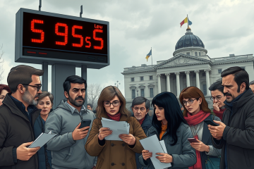 Imagine care ilustrează incertitudinea politică și impactul asupra economiei României.