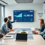 Grafic al cifrei de afaceri și profitabilității în 2025, evidențiind creșterea și provocările economice.