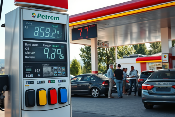 Analiza prețului motorinei în România în contextul scăderii prețului petrolului mondial.