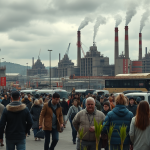 O imagine reprezentativă pentru provocările economiei românești, subliniind necesitatea reformelor și a tranziției către o economie de producție.