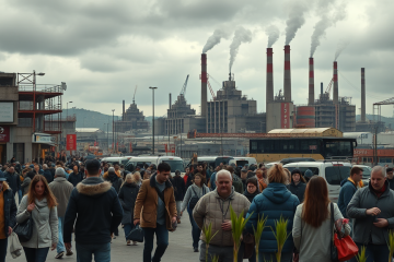 O imagine reprezentativă pentru provocările economiei românești, subliniind necesitatea reformelor și a tranziției către o economie de producție.