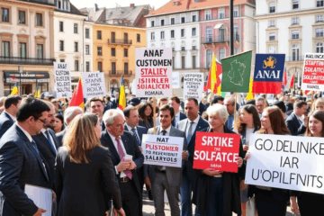 Angajații ANAF, Vamă și Ministerul Finanțelor protestează împotriva reformei salariale printr-o grevă de solidaritate.