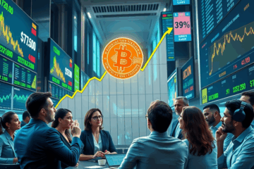 Bitcoin a atins o valoare record de 77.600 dolari, cu o creștere de 18% în 48 de ore datorită majorării răscumpărărilor de obligațiuni și interesului în sectorul AI.