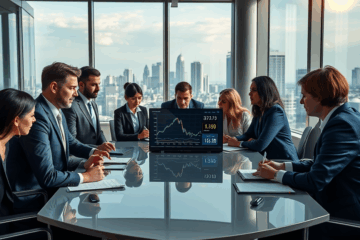 Grafic cu previziuni financiare pentru euro și deficitul bugetar