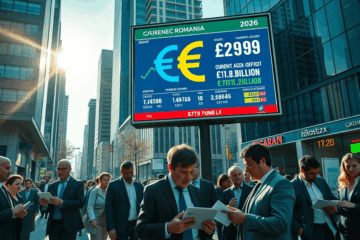 Creșterea euro și impactul său asupra economiei României, evidențiind datoria publică record și deficitul de cont curent.